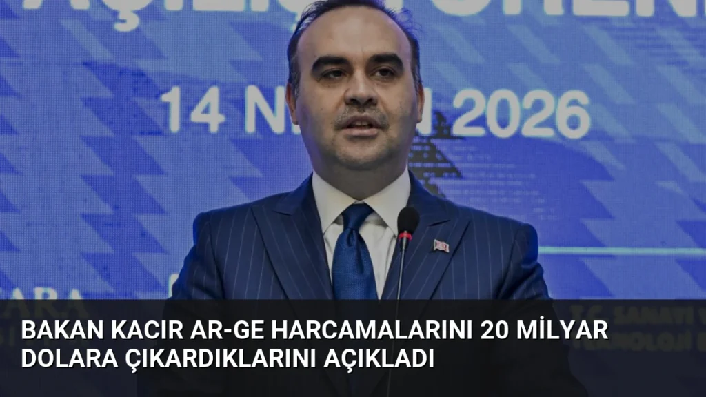 Bakan Kacır AR-GE Harcamalarını 20 Milyar Dolara Çıkardıklarını Açıkladı