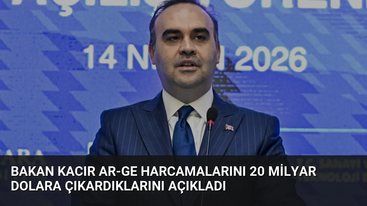 Bakan Kacır AR-GE Harcamalarını 20 Milyar Dolara Çıkardıklarını Açıkladı