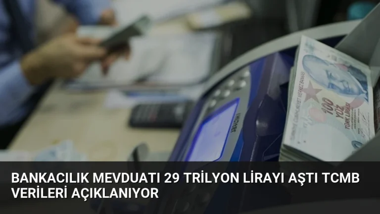 Bankacılık Mevduatı 29 Trilyon Lirayı Aştı TCMB Verileri Açıklanıyor