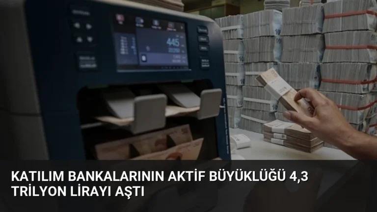 Katılım Bankalarının Aktif Büyüklüğü 4,3 Trilyon Lirayı Aştı