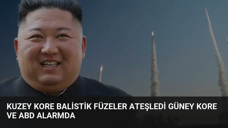 Kuzey Kore Balistik Füzeler Ateşledi Güney Kore ve ABD Alarmda