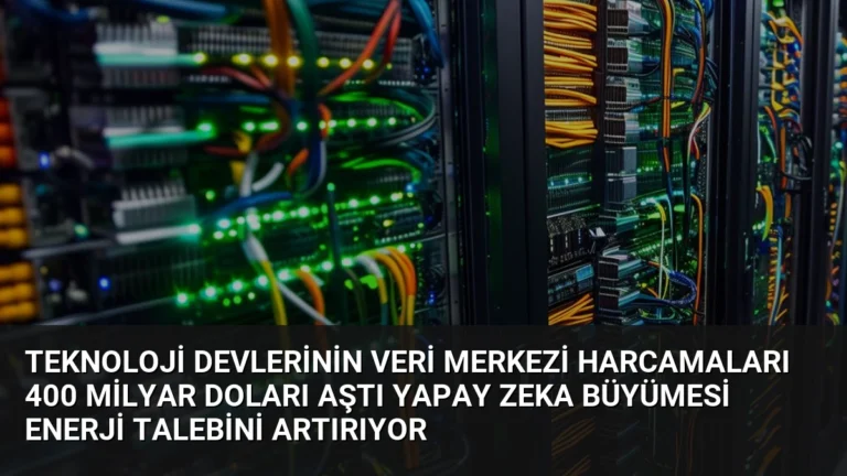 Teknoloji Devlerinin Veri Merkezi Harcamaları 400 Milyar Doları Aştı Yapay Zeka Büyümesi Enerji Talebini Artırıyor