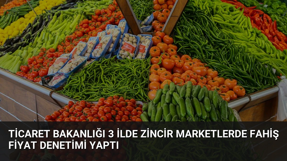 Ticaret Bakanlığı 3 İlde Zincir Marketlerde Fahiş Fiyat Denetimi Yaptı
