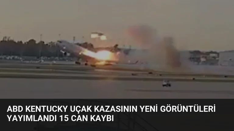 ABD Kentucky Uçak Kazasının Yeni Görüntüleri Yayımlandı 15 Can Kaybı