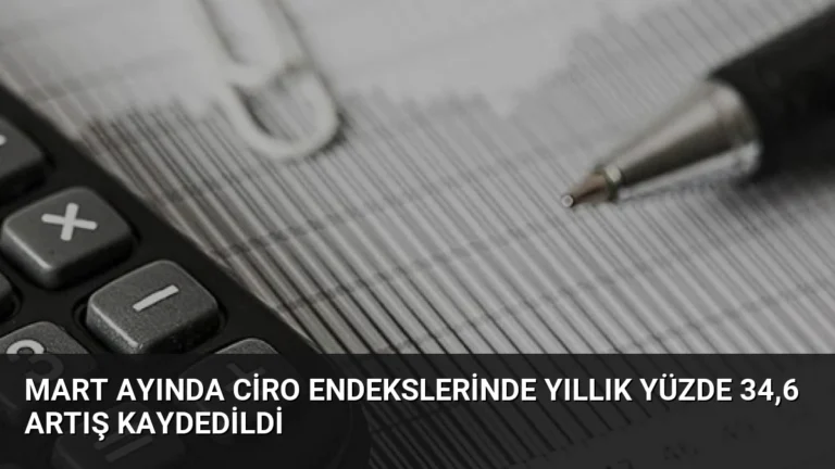 Mart Ayında Ciro Endekslerinde Yıllık Yüzde 34,6 Artış Kaydedildi