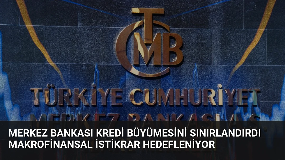 Merkez Bankası Kredi Büyümesini Sınırlandırdı Makrofinansal İstikrar Hedefleniyor