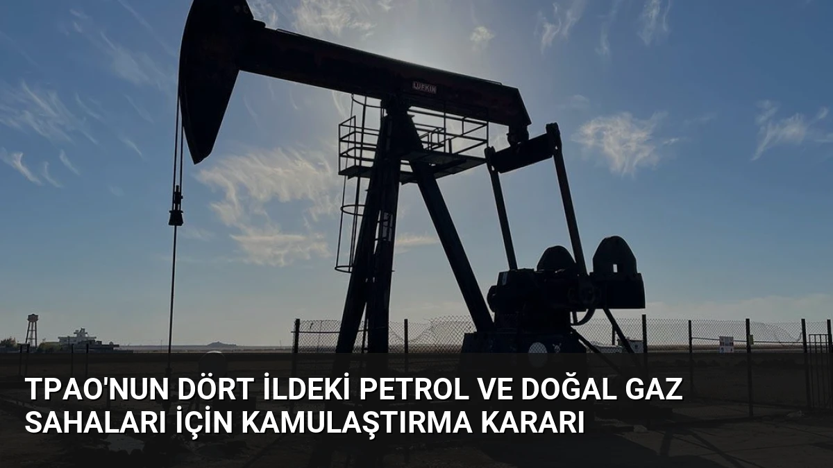 TPAO’nun Dört İldeki Petrol ve Doğal Gaz Sahaları İçin Kamulaştırma Kararı