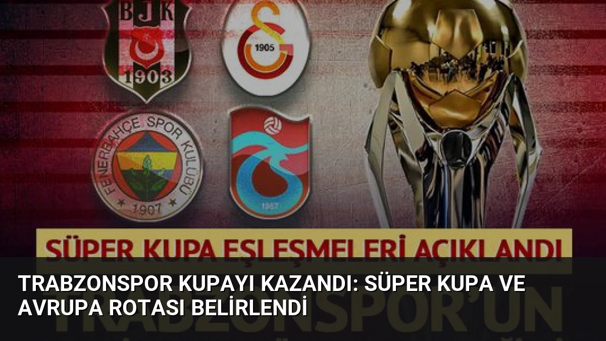 Trabzonspor Kupayı Kazandı: Süper Kupa ve Avrupa Rotası Belirlendi