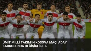 Ümit Milli Takım’ın Kosova Maçı Aday Kadrosunda Değişiklikler