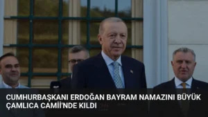 Cumhurbaşkanı Erdoğan Bayram Namazını Büyük Çamlıca Camii'nde Kıldı