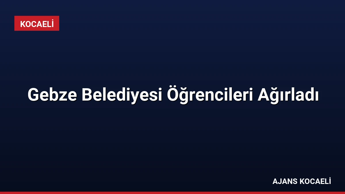 Gebze Belediyesi Öğrencileri Ağırladı