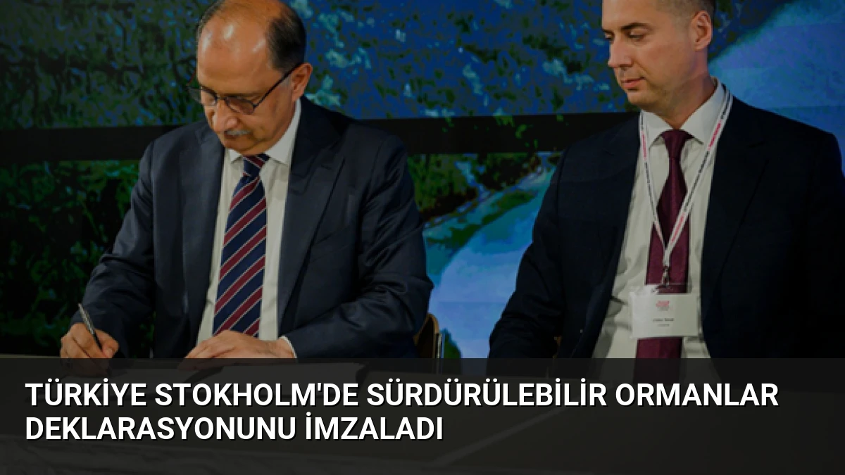 Türkiye Stokholm’de Sürdürülebilir Ormanlar Deklarasyonunu İmzaladı
