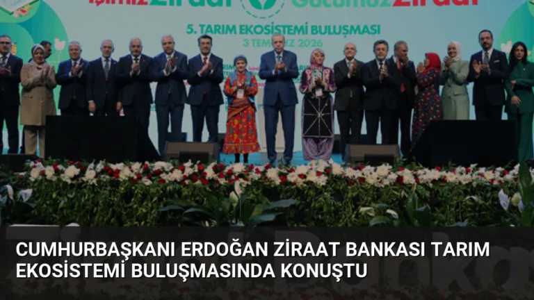 Cumhurbaşkanı Erdoğan Ziraat Bankası Tarım Ekosistemi Buluşmasında Konuştu