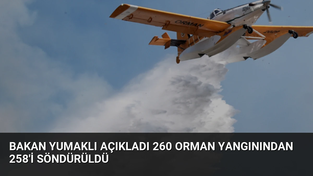 Bakan Yumaklı Açıkladı 260 Orman Yangınından 258’i Söndürüldü