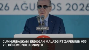 Cumhurbaşkanı Erdoğan Malazgirt Zaferinin 955 Yıl Dönümünde Konuştu
