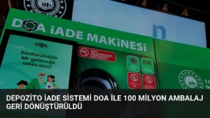 Depozito İade Sistemi DOA ile 100 Milyon Ambalaj Geri Dönüştürüldü