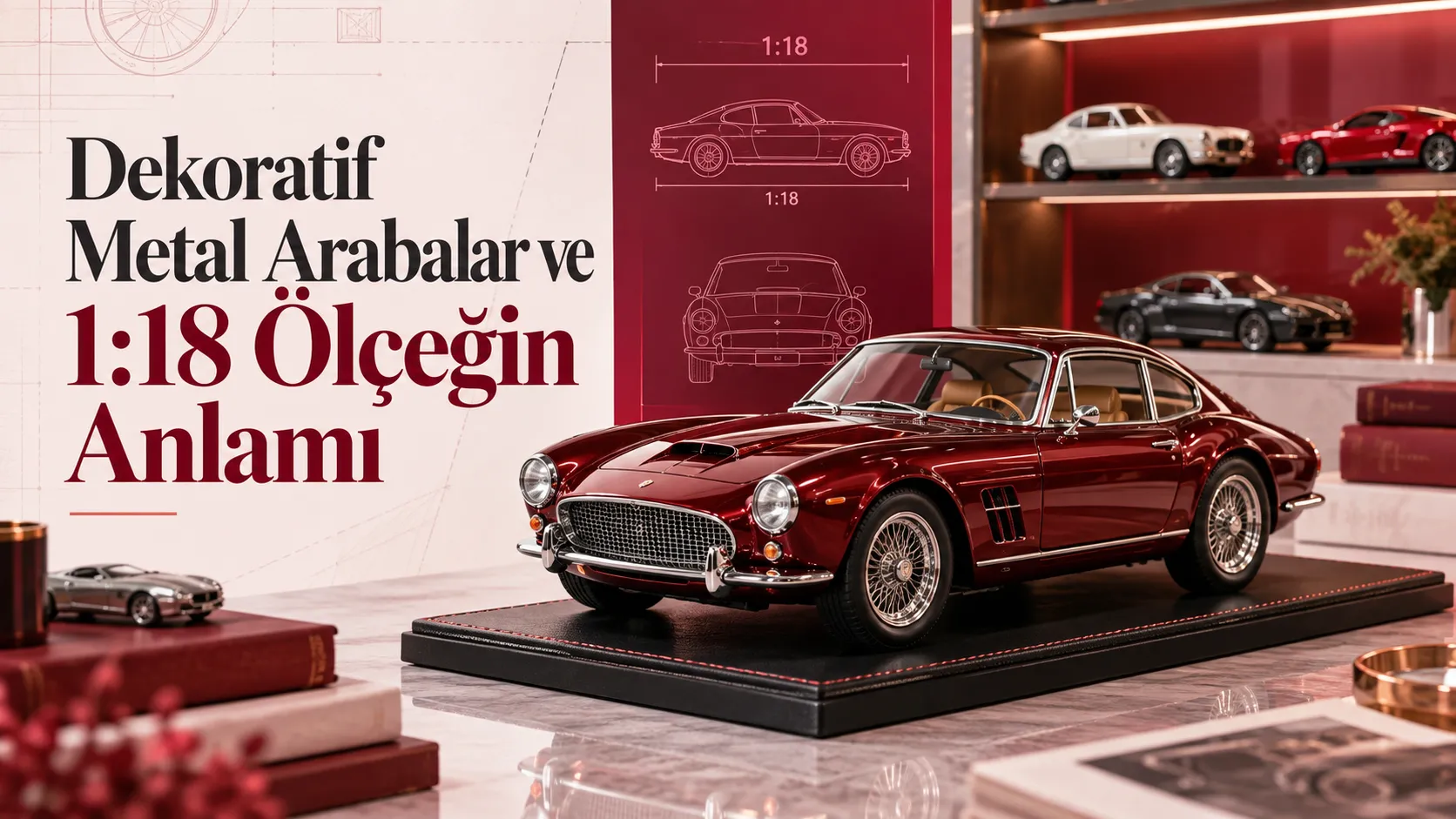 Dekoratif Metal Arabalar ve 1:18 Ölçeğin Anlamı