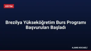 Brezilya Yükseköğretim Burs Programı Başvuruları Başladı