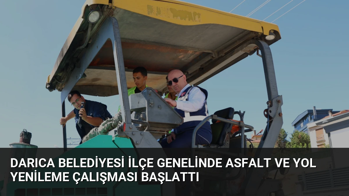 Darıca Belediyesi ilçe genelinde asfalt ve yol yenileme çalışması başlattı
