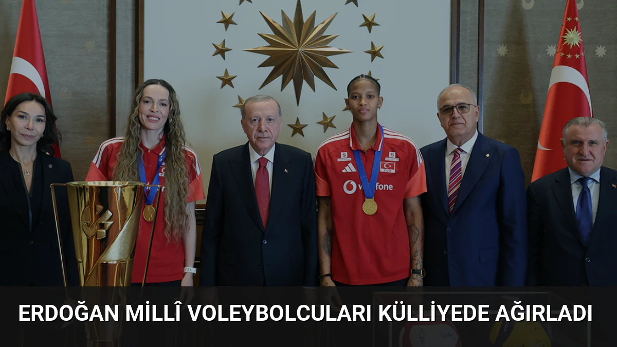 Erdoğan Millî Voleybolcuları Külliyede Ağırladı