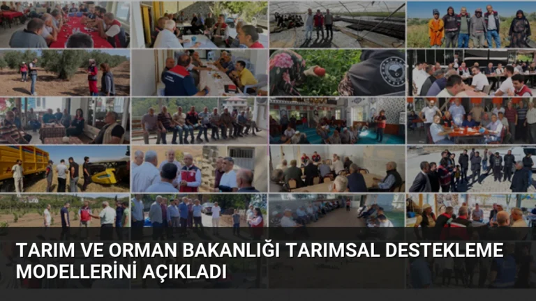 Tarım ve Orman Bakanlığı Tarımsal Destekleme Modellerini Açıkladı