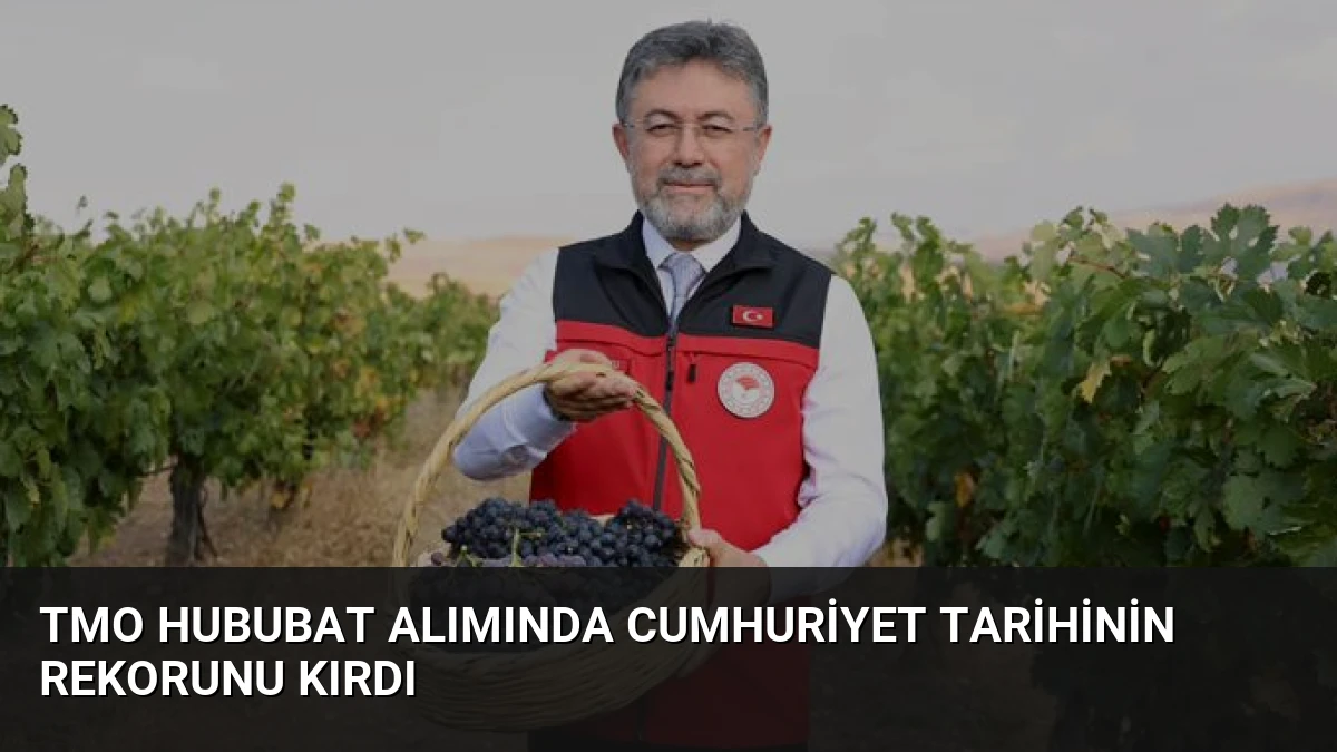 TMO Hububat Alımında Cumhuriyet Tarihinin Rekorunu Kırdı