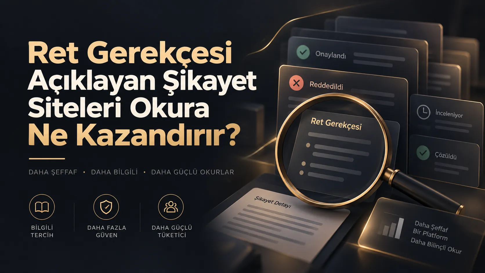 Ret Gerekçesi Açıklayan Şikayet Siteleri Okura Ne Kazandırır?