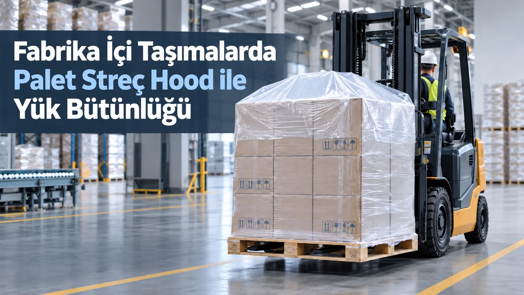 Fabrika İçi Taşımalarda Palet Streç Hood ile Yük Bütünlüğü