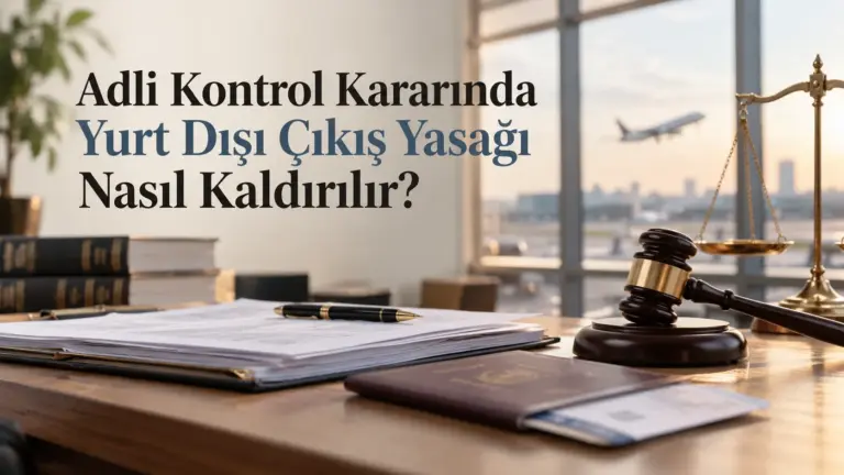 Adli Kontrol Kararında Yurt Dışı Çıkış Yasağı Nasıl Kaldırılır?