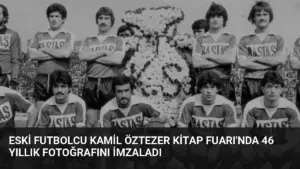 Eski Futbolcu Kamil Öztezer Kitap Fuarı’nda 46 Yıllık Fotoğrafını İmzaladı