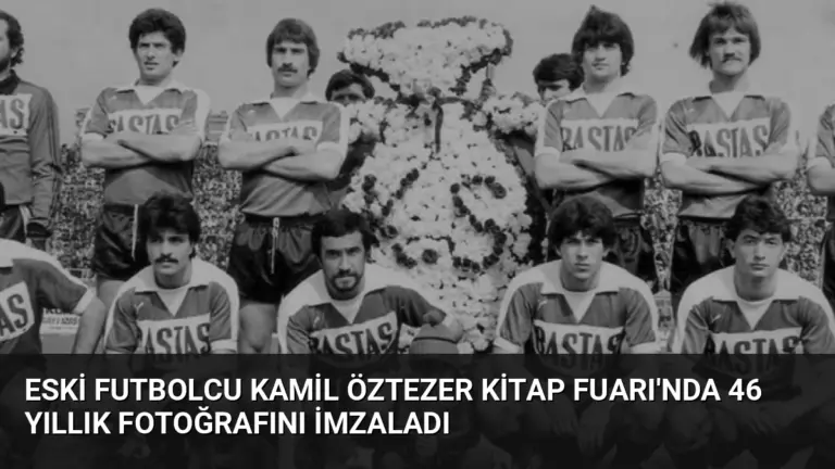 Eski Futbolcu Kamil Öztezer Kitap Fuarı’nda 46 Yıllık Fotoğrafını İmzaladı