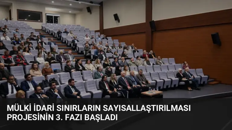 Mülki İdari Sınırların Sayısallaştırılması Projesinin 3. Fazı Başladı